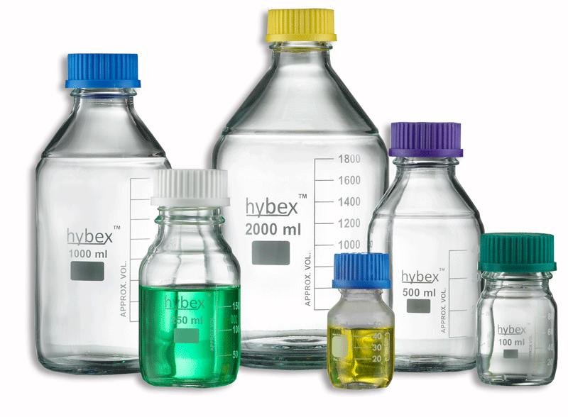 Hybex Glass Media Storage Bottle Hybex Glass Media Storage Bottle