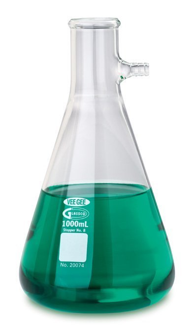 Vee Gee 250ML Side Arm Vacuum Filtering Flask 20074-250 Vee Gee 250ML Side Arm Vacuum Filtering Flask 20074-250