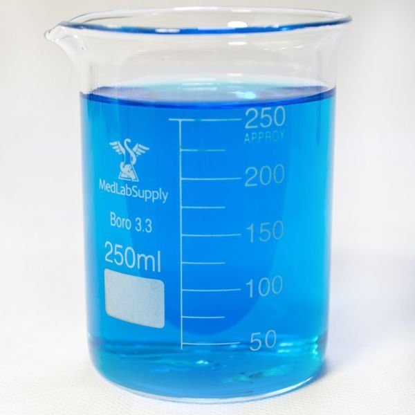 250ml Low Form Graduated Glass Beakers by Med Lab Supply 250ml Low Form Graduated Glass Beakers by Med Lab Supply