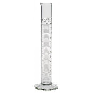 Med Lab Supply Graduated Cylinders Hex Base 250ML Med Lab Supply Graduated Cylinders Hex Base 250ML