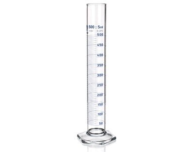 Med Lab Supply Graduated Cylinders Hex Base 500ML Med Lab Supply Graduated Cylinders Hex Base 500ML