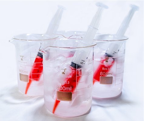 Med Lab Supply Beaker Cocktail Glass with Syringe Med Lab Supply Beaker Cocktail Glass with Syringe