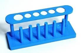 Blue Plastic Test Tube Holder-6 Slot Blue Plastic Test Tube Holder-6 Slot