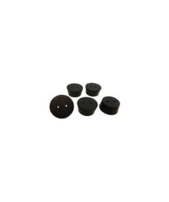 Size No. 9 - Black Rubber Stopper - Solid