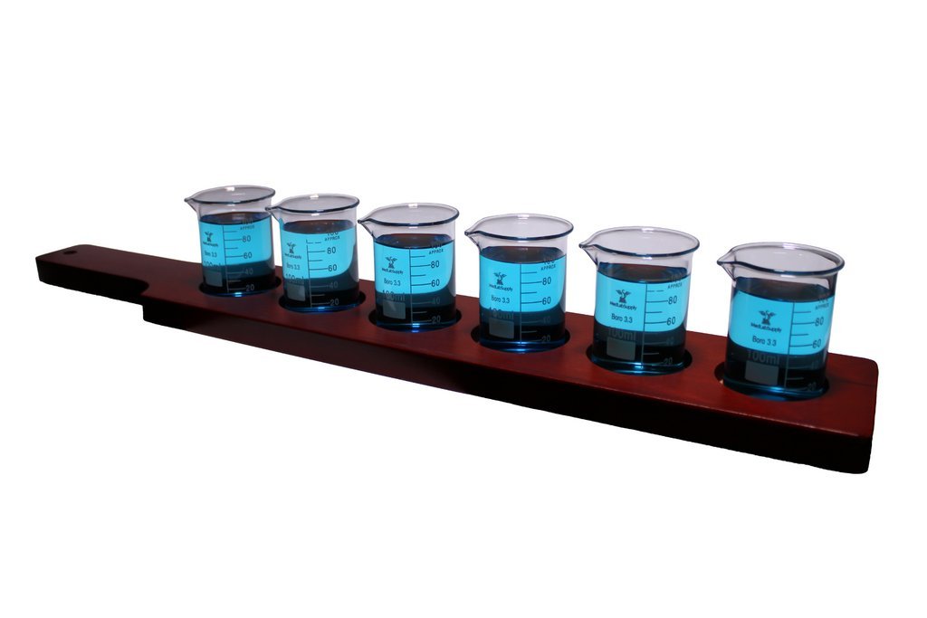 7-Piece Wine & Liquor Tasting Flight Chemistry Bar Set 7-Piece Wine & Liquor Tasting Flight Chemistry Bar Set