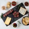 1-Piece Extra Large Black Slate Tray for Appetizers