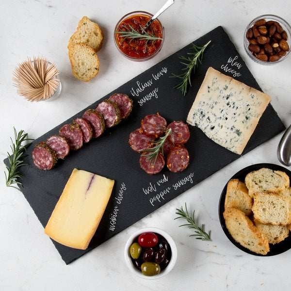 1-Piece Extra Large Black Slate Tray for Appetizers 1-Piece Extra Large Black Slate Tray for Appetizers